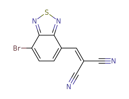 Molecular Structure of 1335150-10-1 (4-bromo-7-(2,2-dicyanovinyl)-2,1,3-benzothiadiazole)