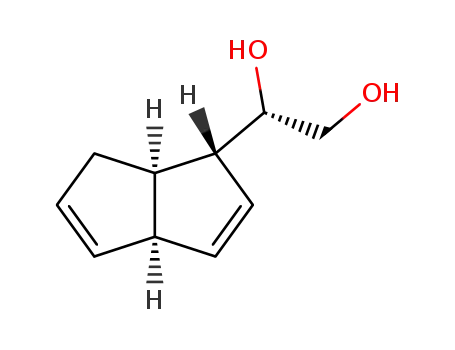 Molecular Structure of 104393-65-9 ((S)-(1R,3aR,6aR)-1-(1,3a,6,6a-Tetrahydro-pentalen-1-yl)-ethane-1,2-diol)