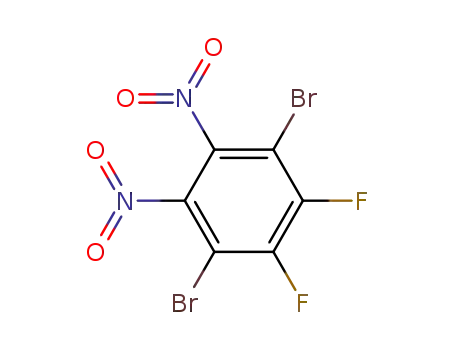 Molecular Structure of 1283598-32-2 (1,4-dibroMo-2,3-difluoro-5,6-dinitrobenzene)