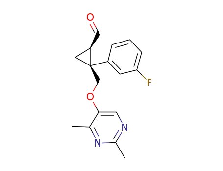 (1R,2S)-2-{[(2,4-dimethylpyrimidin-5-yl)oxy]methyl}-2-(3-fluorophenyl)cyclopropanecarbaldehyde