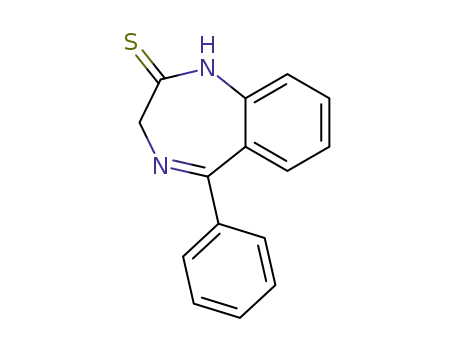 Molecular Structure of 34099-69-9 (7-CHLORO-5-PHENYL-2-THIOXO-2,3-DIHYDRO-1H-1,4-BENZODIAZEPINE)