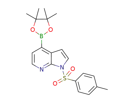 Molecular Structure of 916176-50-6 (1-TOSYL-1H-PYRROLO[2,3-B]PYRIDINE-4-BORONIC ACID PINACOL ESTER)