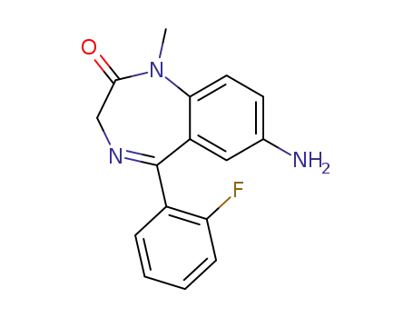 Molecular Structure of 34084-50-9 (7-AMINOFLUNITRAZEPAM)