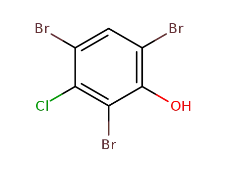 Molecular Structure of 40979-03-1 (2,4,6-tribromo-3-chlorophenol)