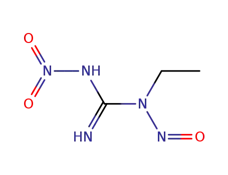 Molecular Structure of 4245-77-6 (N-ETHYL-N'-NITRO-N-NITROSOGUANIDINE)