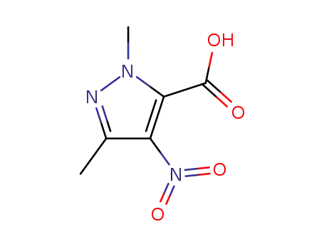 Molecular Structure of 3920-37-4 (2,5-DIMETHYL-4-NITRO-2 H-PYRAZOLE-3-CARBOXYLIC ACID)