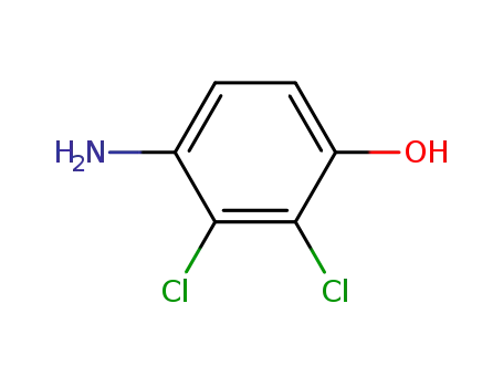 Molecular Structure of 39183-17-0 (4-Amino-2,3-dichlorphenol)