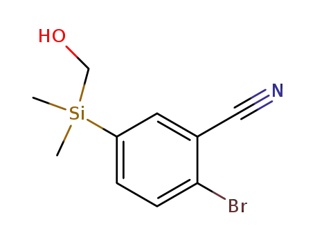 2-Bromo-5-(hydroxymethyl-dimethyl-silanyl)-benzonitrile
