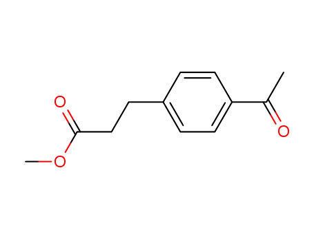 Molecular Structure of 91671-15-7 (methyl 3-(4-acetylphenyl)propanoate)