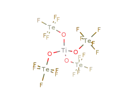 Molecular Structure of 56395-49-4 (titanium(IV) tetrakis(pentafluoroorthotellurate))