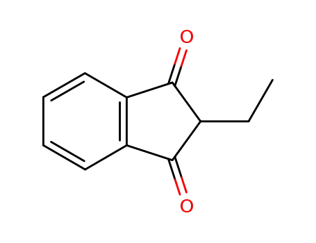 Molecular Structure of 27606-61-7 (1H-Indene-1,3(2H)-dione, 2-ethyl-)