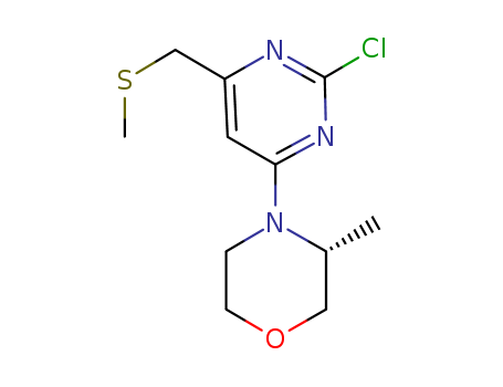 (R)-4-(2-chloro-6-(methylthiomethyl)pyrimidin-4-yl)-3-methylmorpholine(1352227-15-6)