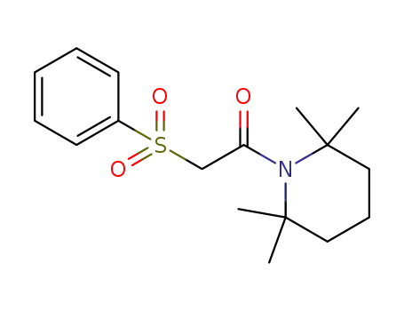 2-(phenylsulfonyl)-1-(2,2,6,6-tetramethylpiperidin-1-yl)ethanone