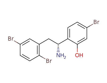 Phenol, 2-[(1R)-1-amino-2-(2,5-dibromophenyl)ethyl]-5-bromo- CAS No.1585969-24-9