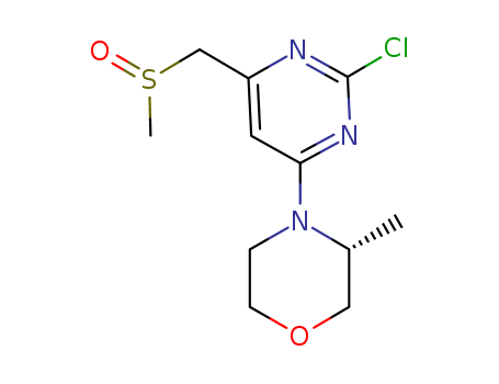 (3R)-4-(2-chloro-6-[(methylsulfinyl)methyl]-4-pyrimidinyl)-3-methylmorpholine