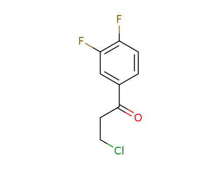 Molecular Structure of 1215969-79-1 (3-chloro-1-(3',4'-difluorophenyl)-propan-1-one)
