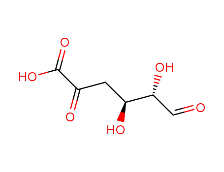 Molecular Structure of 91547-65-8 (4-deoxy-L-erythro-5-hexoseulose uronic acid)