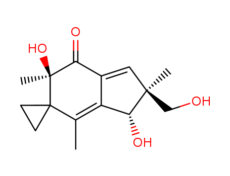 Spiro[cyclopropane-1,5'-[5H]inden]-7'(6'H)-one,2',3'-dihydro-3',6'-dihydroxy-2'-(hydroxymethyl)-2',4',6'-trimethyl-,(2'S,3'R,6'R)-