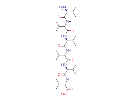 Molecular Structure of 66211-37-8 (L-Valine, L-valyl-L-valyl-L-valyl-L-valyl-L-valyl-)