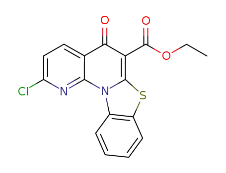 ethyl 2-chloro-5-oxo-5H-benzo[4,5]thiazolo[3,2-a][1,8]naphthyridine-6-carboxylate