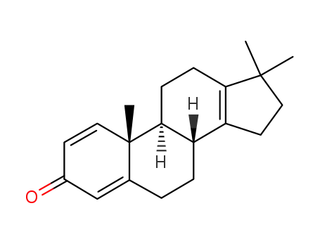 Molecular Structure of 77702-25-1 (17,17-Dimethyl-18-norandrosta-1,4,13-trien-3-one)