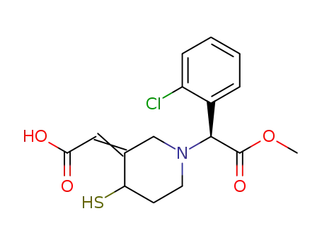 1-Piperidineacetic acid, 3-(carboxyMethylene)-α-(2-chlorophenyl)-4-Mercapto-, 1-Methyl ester, (αS)-
