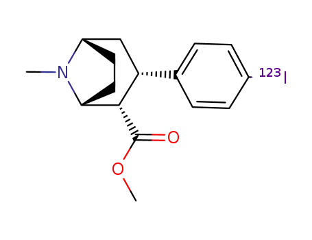 Molecular Structure of 136794-86-0 ((-)-2-BETA-CARBOMETHOXY-3-BETA-(IODOPHENYL)TROPANE)