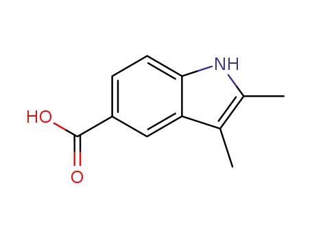 Molecular Structure of 14844-73-6 (2,3-DIMETHYL-1H-INDOLE-5-CARBOXYLIC ACID)