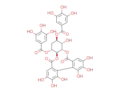 1,5-di-O-galloyl-3,4-(S)-hexahydroxydiphenoyl proto-quercitol