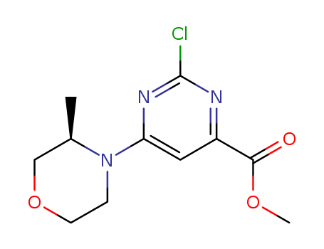 methyl 2-chloro-6-[(3R)-3-methylmorpholin-4-yl]pyrimidine-4-carboxylate