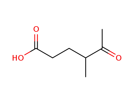 Molecular Structure of 6818-07-1 (Hexanoic acid, 4-methyl-5-oxo-)