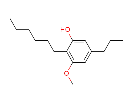 Molecular Structure of 89711-22-8 (Phenol, 2-hexyl-3-methoxy-5-propyl-)