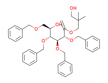 3,4,5,7-tetra-O-benzyl-1-deoxy-2-O-(3-hydroxy-2,2-dimethylpropyl)-D-gluco-hept-1-enitol