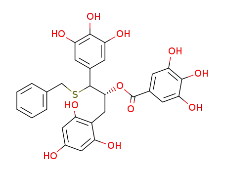 3,4,5-Trihydroxy-benzoic acid (R)-2-benzylsulfanyl-1-(2,4,6-trihydroxy-benzyl)-2-(3,4,5-trihydroxy-phenyl)-ethyl ester