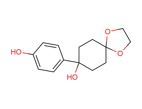 8-(4-hydroxy-phenyl)-1,4-dioxa-spiro[4.5]decan-8-ol