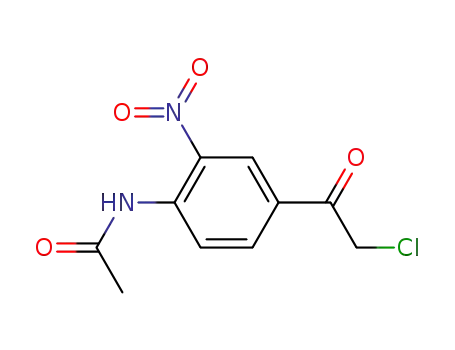 Molecular Structure of 119457-11-3 (2-NITRO-4-(2-CHLOROACETYL)-ACETANILIDE)