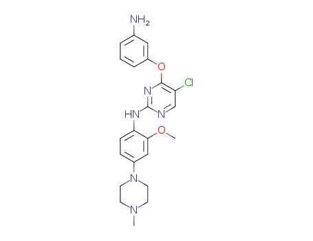 4-(3-aminophenoxy)-5-chloro-N-(2-methoxy-4-(4-methylpiperazin-1-
yl)phenyl)pyrimidin-2-amine