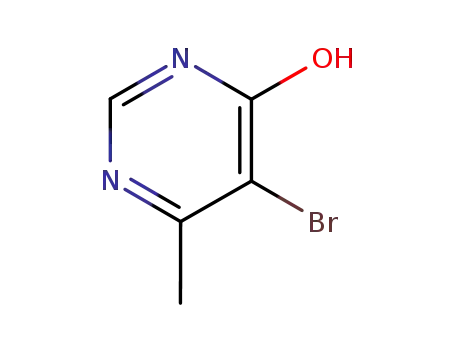 Molecular Structure of 3438-52-6 (5-Bromo-6-methylpyrimidin-4-ol)