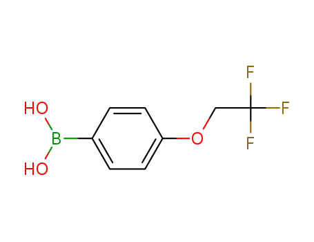 Molecular Structure of 886536-37-4 (4-(2,2,2-TRIFLUOROETHOXY)PHENYLBORONIC ACID)