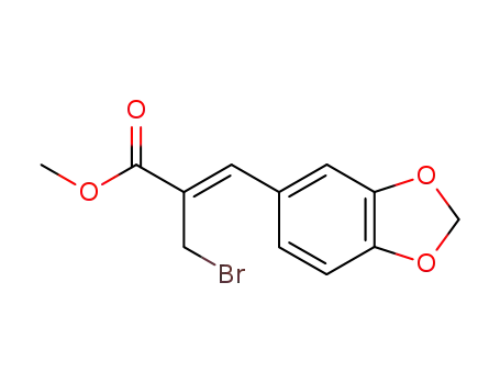 2-Propenoic acid, 3-(1,3-benzodioxol-5-yl)-2-(bromomethyl)-, methyl
ester, (2Z)-
