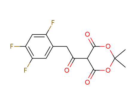 2,2-dimethyl-5-[2-(2,4,5-trifluorophenyl)acetyl]-[1,3]dioxane-4,6-dione