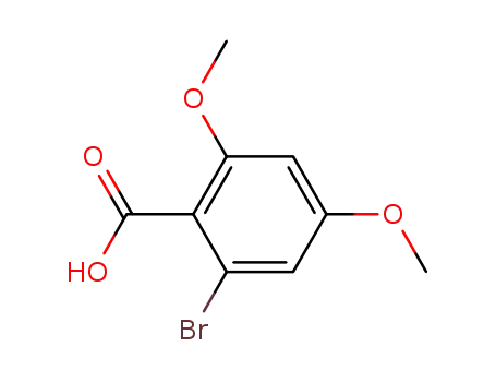 Molecular Structure of 62827-49-0 (Benzoic acid, 2-bromo-4,6-dimethoxy-)