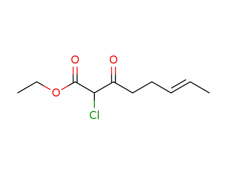 6-Octenoic acid, 2-chloro-3-oxo-, ethyl ester, (E)-