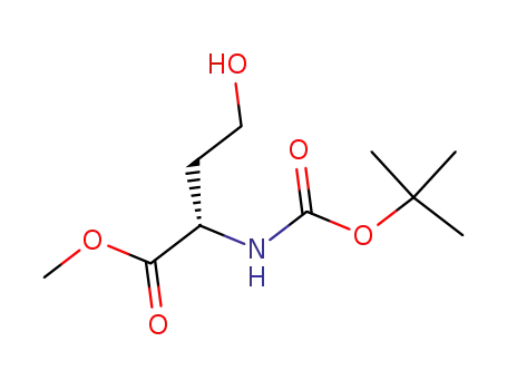 Molecular Structure of 120042-11-7 (N-Boc-L-homoserine Methyl Ester)