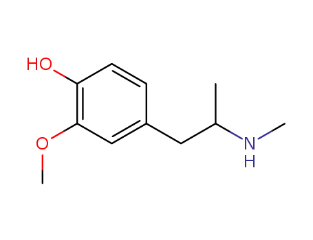 Molecular Structure of 117652-28-5 (4-hydroxy-3-methoxymethamphetamine)