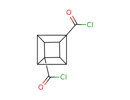 Molecular Structure of 60462-24-0 (1,4-cubanedicarboxylic acid dichloride)