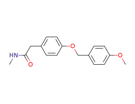 Molecular Structure of 125145-45-1 (4-(4-methoxybenzyloxy)-phenyl-N-methylacetamide)