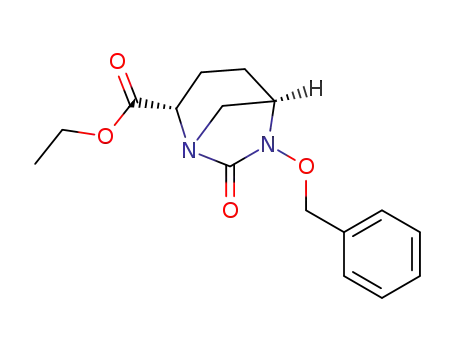 Molecular Structure of 1416134-63-8 (methyl (2S,5R)-6-(benzyloxy)-7-oxo-1,6-diazabicyclo[3.2.1]octane-2-carboxylate)