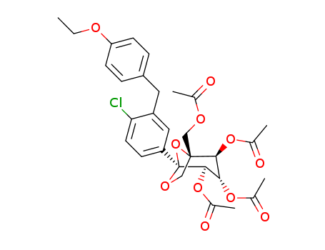 β-?L-?Idopyranose, 5-?C-?[(acetyloxy)?methyl]?-?1,?6-?anhydro-?1-?C-?[4-?chloro-?3-?[(4-?ethoxypheny