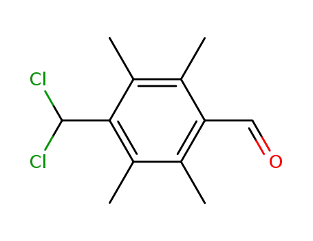 benzaldehyde, 4-(dichloromethyl)-2,3,5,6-tetramethyl-